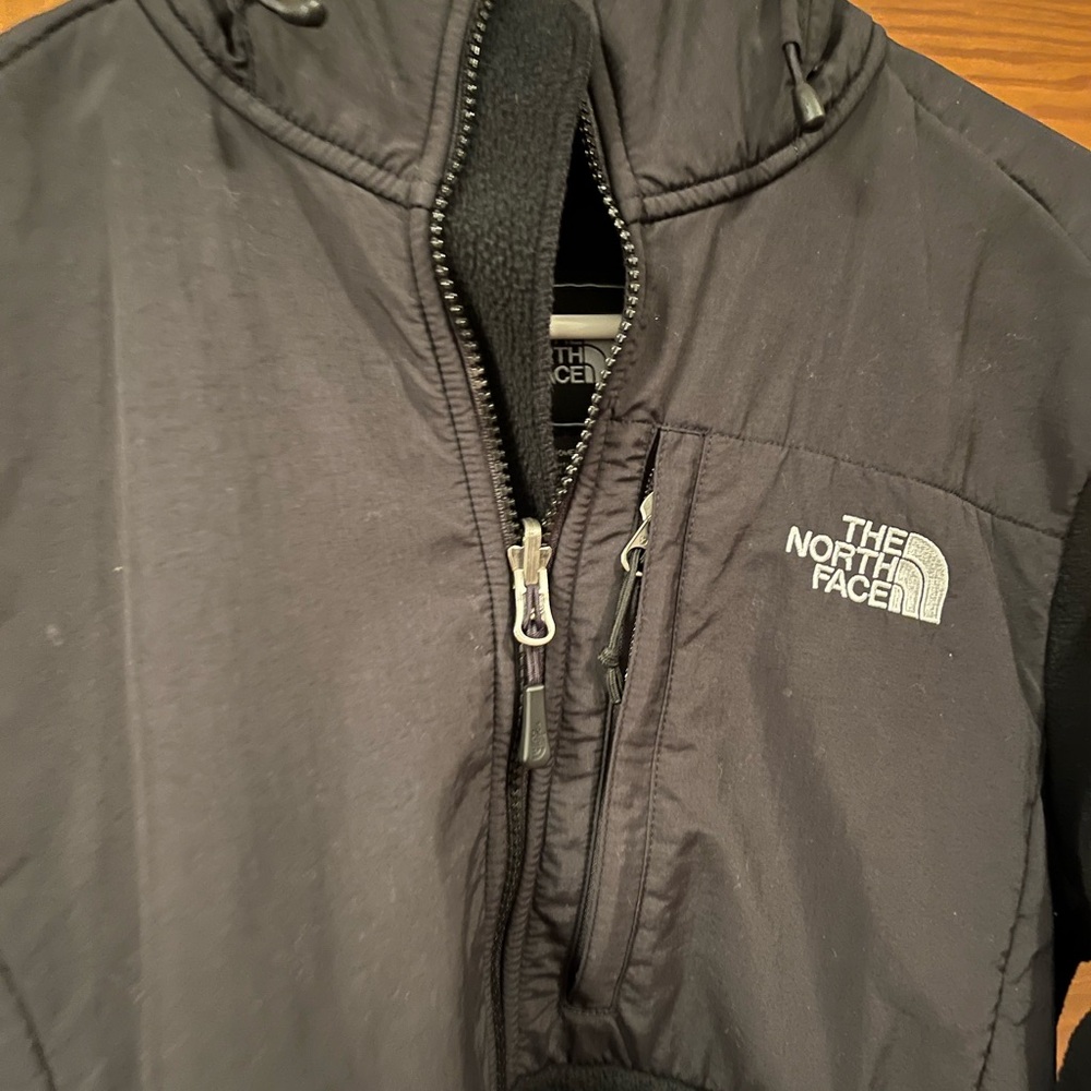The North Face Woman’s Denali Fleece Hoodie Black Performance Jacket Size M - Picture 3 of 12